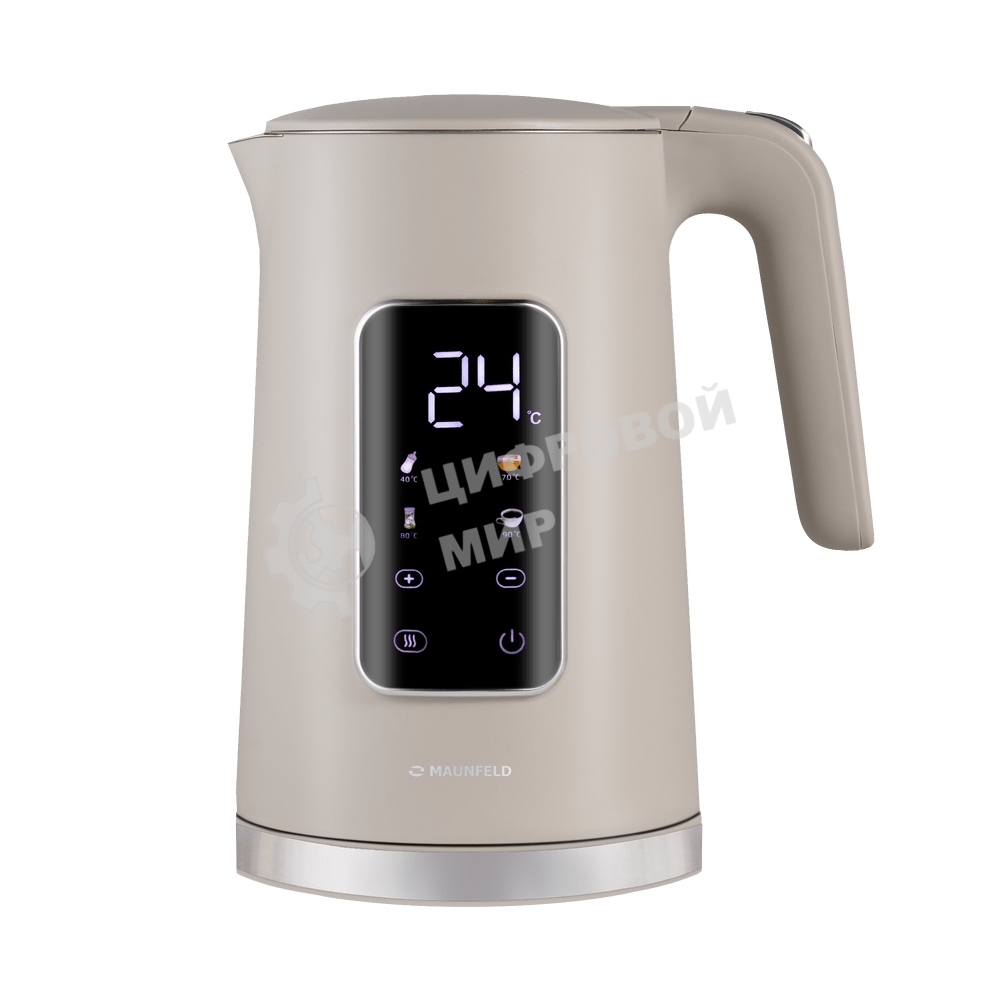 Чайник электрический Maunfeld MGK-635DBG бежевый, 1.7 л, 2200 Вт