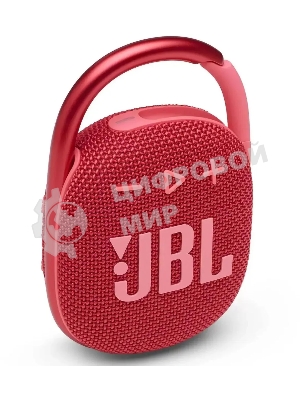 Колонка портативная JBL Clip 4 красный 5W 1.0 BT 15м 500mAh (JBLCLIP4REDAM)