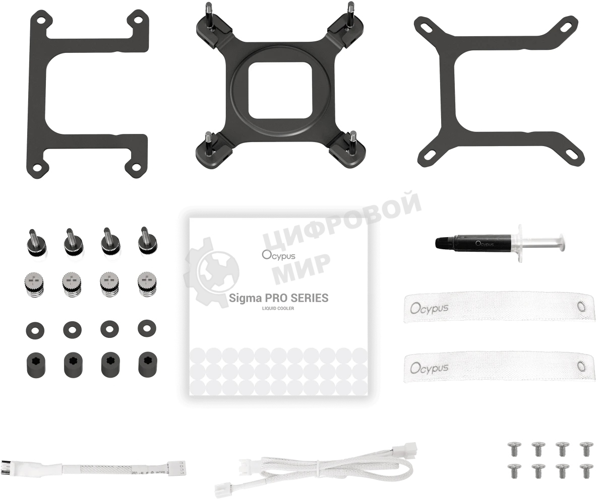 Система охлаждения Ocypus Sigma L24 PRO WH IPS Display/white/290W/All Intel/AMD AM*/Screws