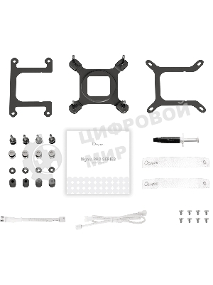 Система охлаждения Ocypus Sigma L24 PRO WH IPS Display/white/290W/All Intel/AMD AM*/Screws