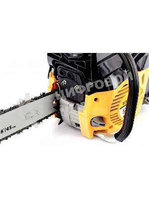 Пила цепная бензиновая Denzel DGS-5218, шина 45 см, 52см3, 3,5 л.с., шаг 0,325, паз 1,5 мм,