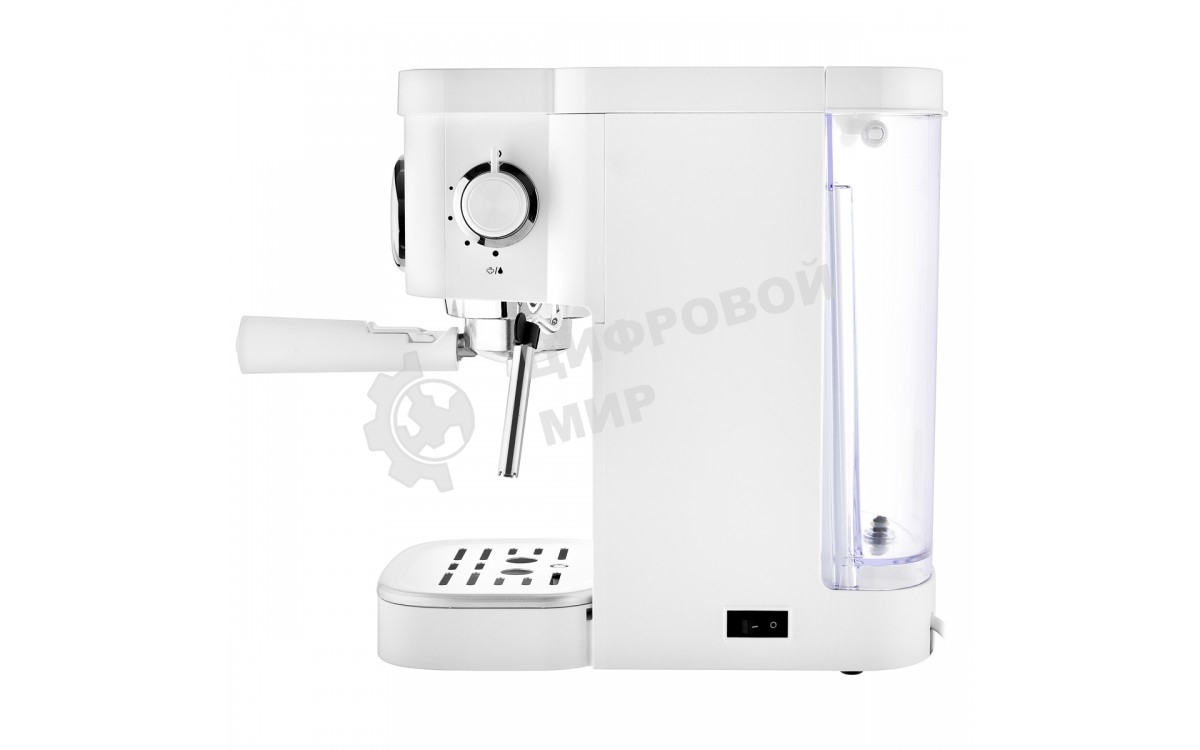 Кофеварка рожковая BRAYER BR1106 белый, исп. кофе - молотый, 1.2 л, 1100 Вт, 15 Бар.