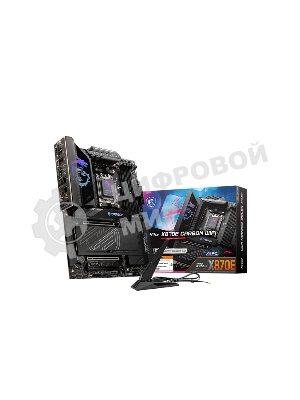 Материнская плата MSI MPG X870E CARBON WIFI, AM5, AMD X870E, 4xDDR5, 4xSATA, 4xM.2, 1xPCIe 5.0 x16, 1xPCIe 5.0 x4, 1xPCIe 4.0 x4, 1xHDMI, 2xUSB-C, 2x1Gb LAN, 9xUSB 3.2 Gen 2, 2xUSB4, 2x3.5 мм, 7.1, ATX