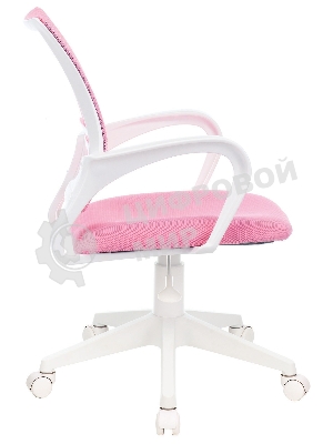 Кресло Бюрократ CH-W695NLT TW-06A TW-13A розовый, сетка/ткань, 120 кг, механизм качания