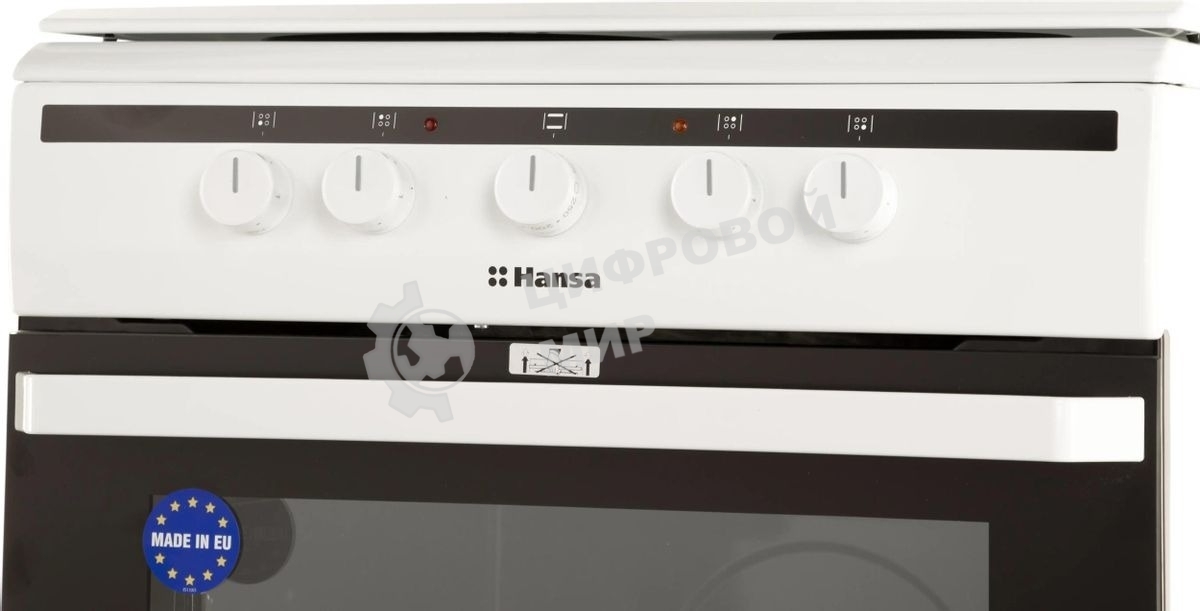 Плита электрическая Hansa FCEW63010 белый, конфорок 4 шт, духовка 69 л, 60 см x 85 см x 60 см