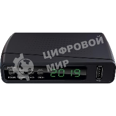 Приставка для цифрового ТВ Perfeo STREAM черный, DVB-T2, DVB-T, DVB-C, HDMI, USB 2.0 х2