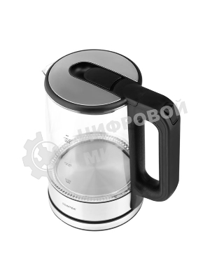 Электрочайник Centek CT-0032 прозрачный, 1.7 л, 2200 Вт, скрытый нагревательный элемент