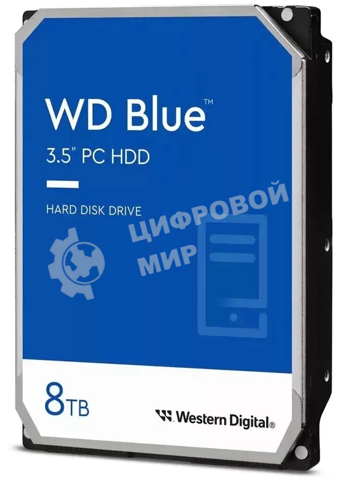 Жесткий диск WD SATA-III 8Tb WD80EAAZ Desktop Blue (5640rpm) 256Mb 3.5