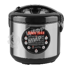 Мультиварка электрическая Endever Vita-121, черный/стальной, мощность 1000 Вт, емкость 5л, 25 авторежимов работы,книга рецептов, 4 шт/уп.