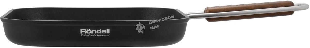 Сковорода-гриль Rondell Fjord RDA-1798, 26 см, без крышки, черный