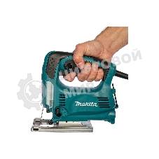 Лобзик электрический Makita 4329 Лобзик,в\рук, 450Вт,500-3100об\м,ход-18мм,рез-65мм,1.9кг,кор,маятн,Al подошва