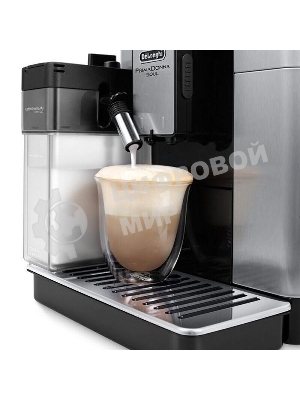 Кофемашина DeLonghi ECAM 610.75.MB металлик/черный, исп. кофе - зерновой/молотый, 2.2 л, 1450 Вт, 19 Бар