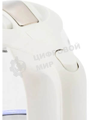 Чайник электрический StarWind SKG1056 1.8 л, 2000 Вт, белый/прозрачный