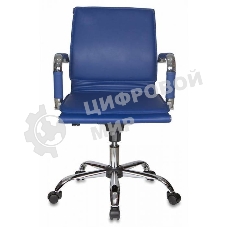 Кресло Бюрократ CH-993-Low/blue синий, экокожа
