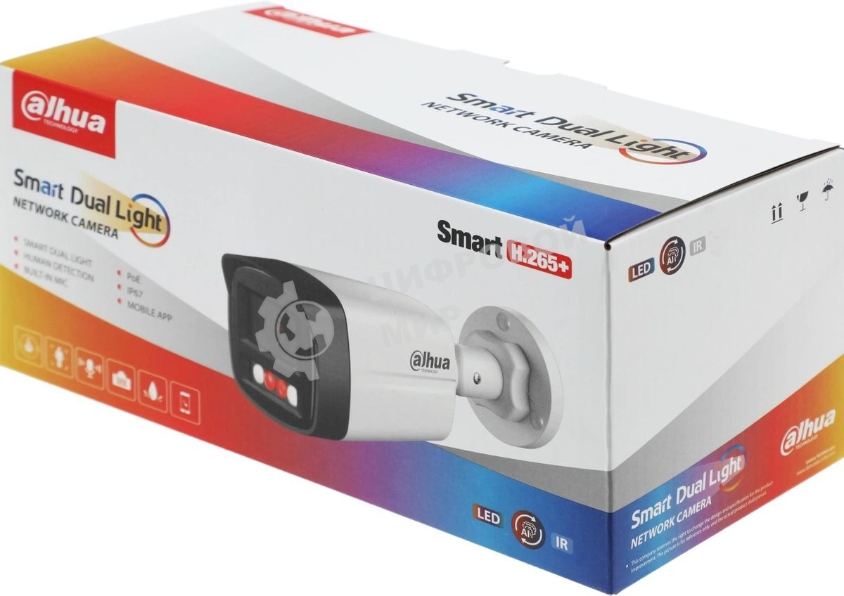 Камера видеонаблюдения IP Dahua DH-IPC-HFW1239TL1P-A-IL-0280B 2.8-2.8мм цв.