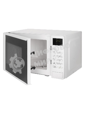 Микроволновая печь BBK 20MWS-728S/W белый/черный, 20 л, 700 Вт, переключатели - сенсор