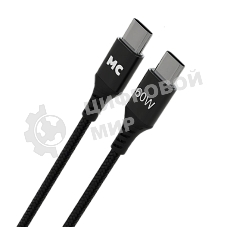 Кабель MORE CHOICE (4620202554093) K69aa 2м USB 3.0A PD 60W для Type-C Type-C- 2м, черный