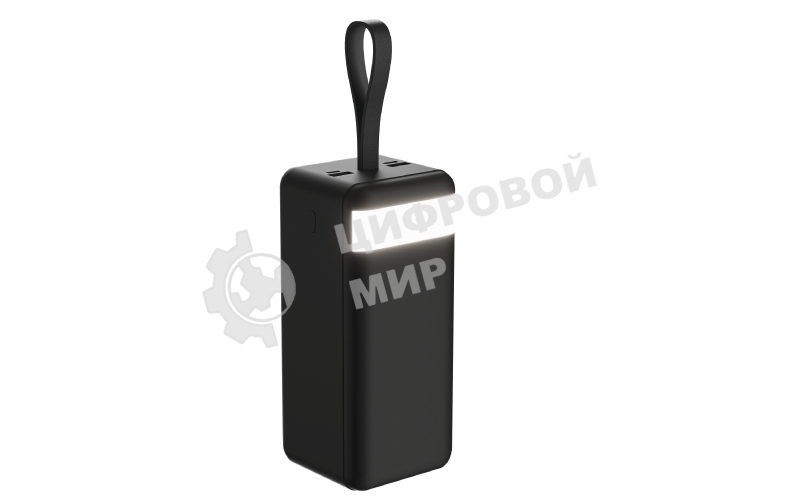 Портативный аккумулятор OLMIO M-50, 50000mAh, 22.5W, QuickCharge3.0/PowerDelivery, LCD, фонарик, черный