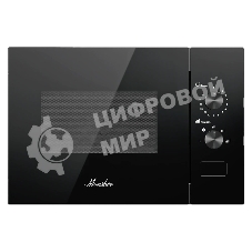 Встраиваемая микроволновая печь MONSHER MMH 1015 Noir, High-Tech, 15 л, мощность 600 Вт, 5 уровней мощности, размораживание, поворотное управление, черный