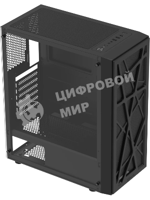 Корпус Formula Mana V2 Black, Midi-Tower, чёрный, без вентиляторов в комплекте