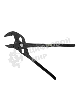 Клещи переставные Denzel кнопочный механизм, обливные рукоятки, сантехнические, 250 мм