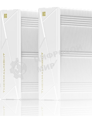 Кулер для процессора Thermalright Royal Pretor 130 Ultra White (4-pin PWM, 158mm, Ni/Cu, 7x6mm, 1x120mm ARGB +1x130mm, 69CFM/81.88CFM, 27dBA/28.3dBA, 2150RPM/1750RPM, S: 1200, 1700, 1851, 115X, 2011, 2066, AM4, AM5, white)