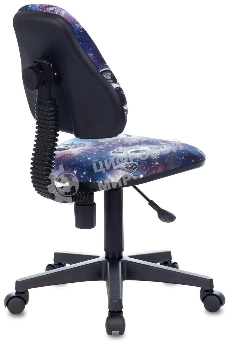 Кресло детское Бюрократ KD-4 синий космопузики крестовина пластик