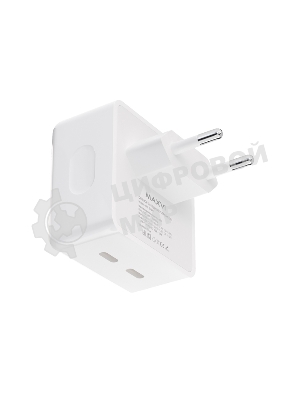 Сетевое зарядное устройство Maxvi CHL-604PD Type-C\Type-C 40W 6A (3A+3A) PD QC3.0, белый