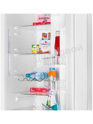 Холодильник Maunfeld MFF200NFW белый глянц. двухкамерный 271/106л морозилка снизу, No Frost