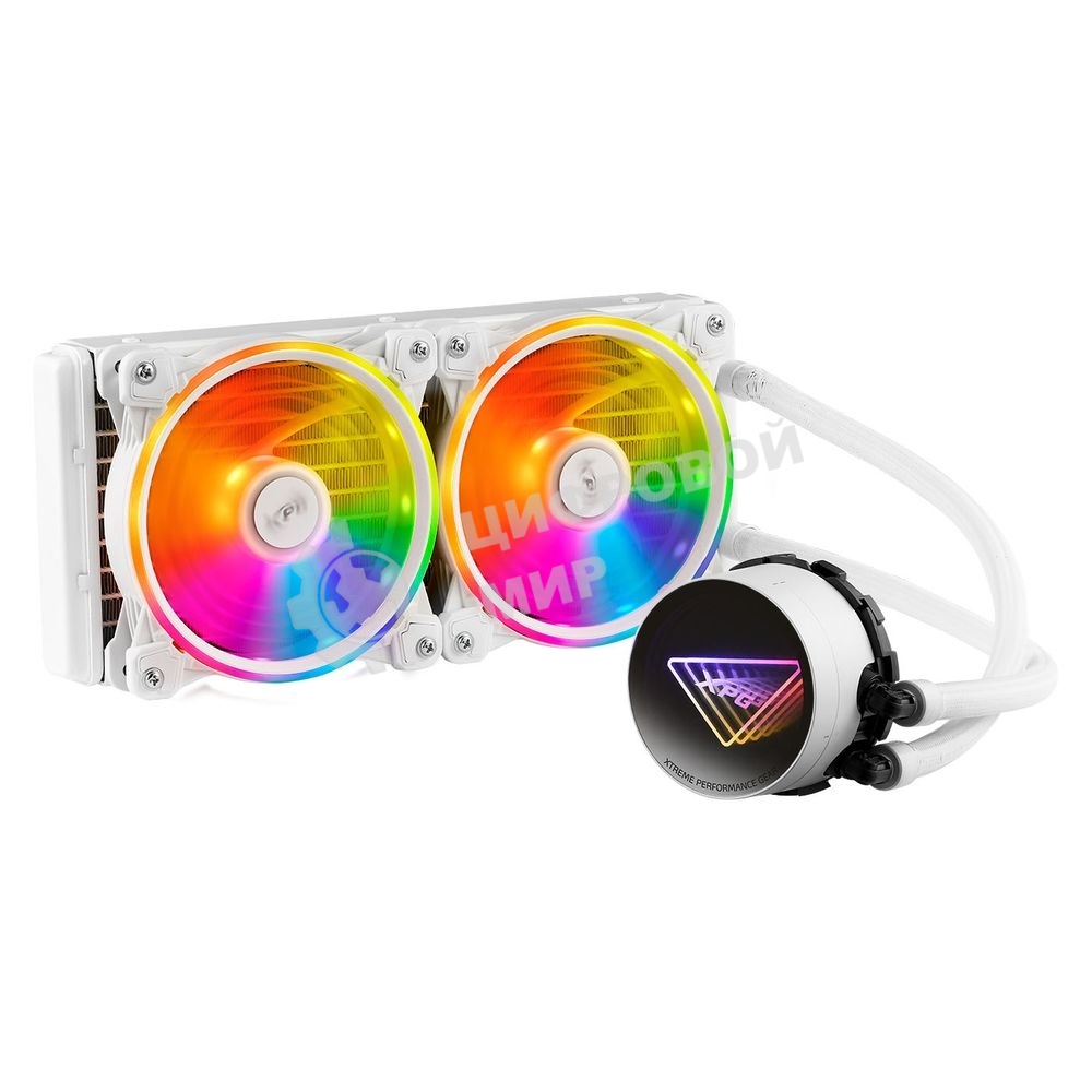 Система жидкостного охлаждения XPG Levante X 240, белый 120мм алюминий+медь 2000rpm 18.17db 4-pin 250W