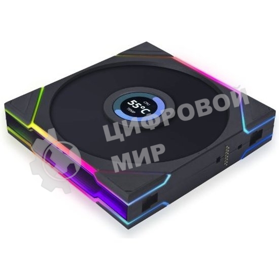 Корпусный вентилятор LIAN LI UNI FAN TL LCD (3pcs) G99.12TLLCD3B.00 черный 120мм 1900rpm 27db 7-pin