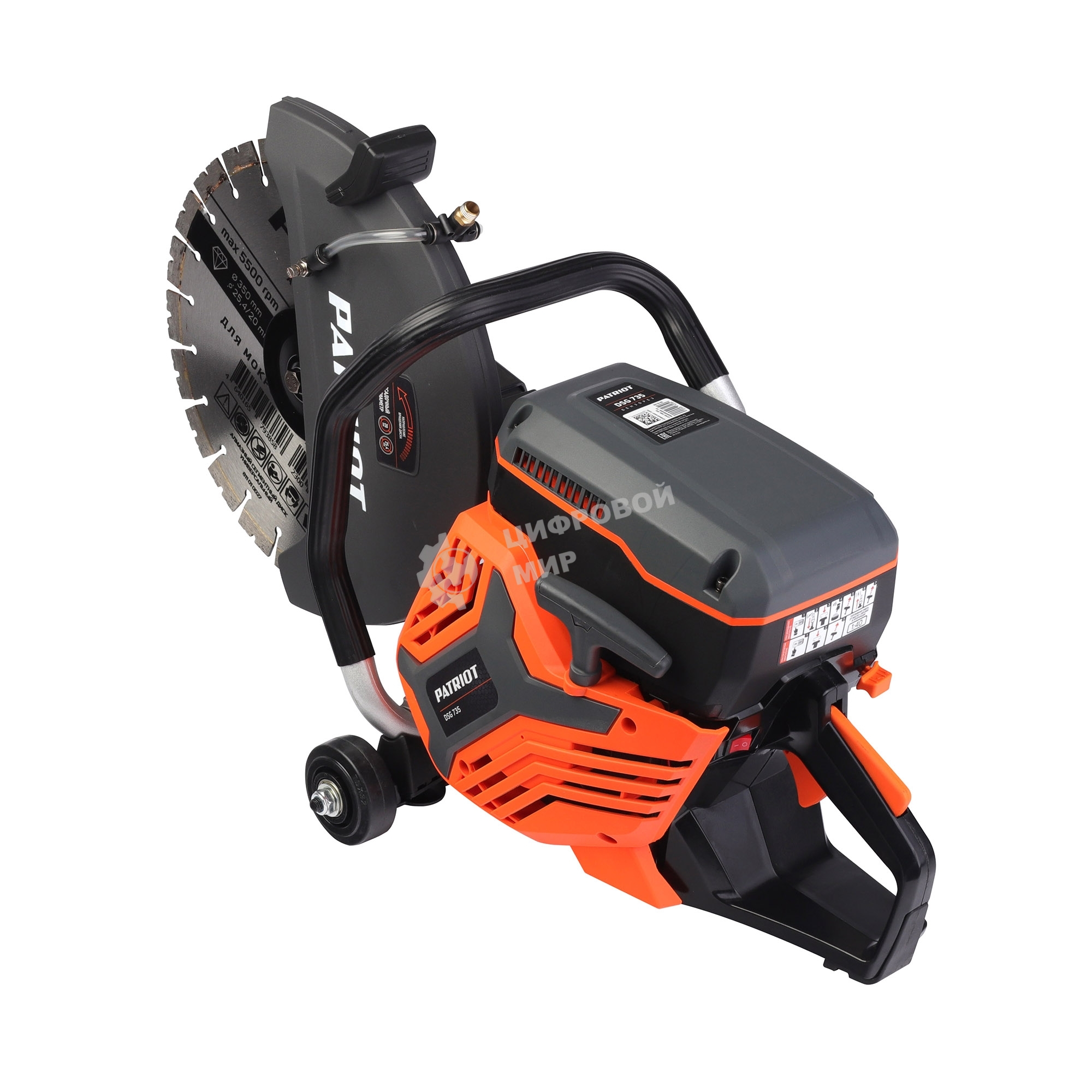 Бензорез PATRIOT DSG 735, 75сс, 4.8 л.с, 350мм