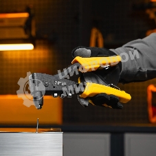 Заклепочник ручной Denzel 255 мм, литой, усиленный, заклепки 2,4-3,2-4,0-4,8 мм