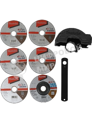 Угловая шлифовальная машина Makita GA5030RX9 720Вт 11000об/мин рез.шпин.:M14 d=125мм