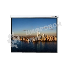 Настенный экран Lumien Master Picture LMP-100120 177х180 см (рабочая область 98х172 см) Matte White FiberGlass (белый корпус) черн. кайма по периметру, возможность потолочн./настенного крепления, черн. кайма сверху 75 см 16:9