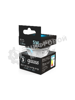 Лампа светодиодная Gauss Led MR16 GU10-dim 5Вт 4100К диммируемая 101506205-D