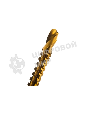 Сверло-фреза универсальное титановое покрытие FIT 8 мм