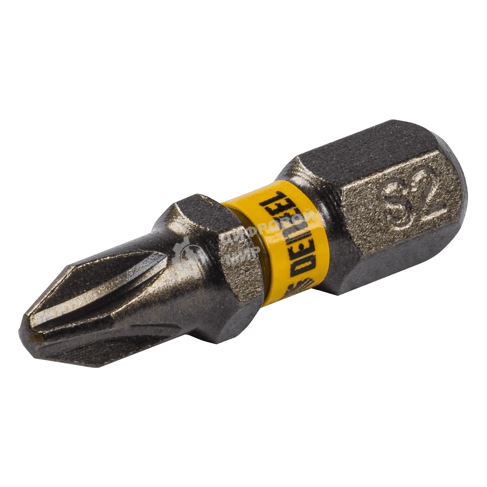 Набор бит Denzel PH2х25, сталь S2, шестигранный профиль, 10 шт.