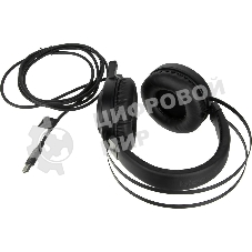 Гарнитура проводная с микрофоном A4 Bloody G521 черный 2.3м мониторные USB оголовье черный