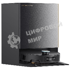 Робот-пылесос Dreame X60 Ultra Complete черный, 6400 мAч Li-Ion, уборка влажная/сухая, пылесборник контейнер 0.23 л