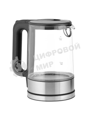 Электрочайник Centek CT-0032 прозрачный, 1.7 л, 2200 Вт, скрытый нагревательный элемент