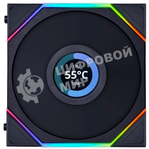 Корпусный вентилятор LIAN LI UNI FAN TL LCD (3pcs) G99.12TLLCD3B.00 черный 120мм 1900rpm 27db 7-pin
