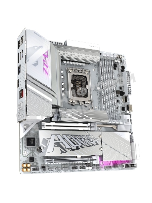 Материнская плата Gigabyte Z890M AORUS ELITE WIFI7 ICE, LGA 1851, Intel Z890, 4xDDR5, 4xSATA, 3xM.2, 1xPCIe 4.0 x4, 1xPCIe 5.0 x16, 1xDP, 1xUSB-C, 1x 2.5Gb LAN, 1xUSB-A 3.2 Gen 2, 4xUSB-A 3.2 Gen 1, 2x3.5 мм, TOSLINK, 7.1, 1xUSB4, mATX