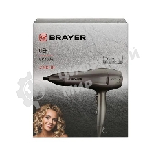 Фен BRAYER BR3006 коричневый, 2200 Вт