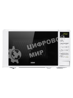 Микроволновая печь BBK 20MWS-728S/W белый/черный, 20 л, 700 Вт, переключатели - сенсор