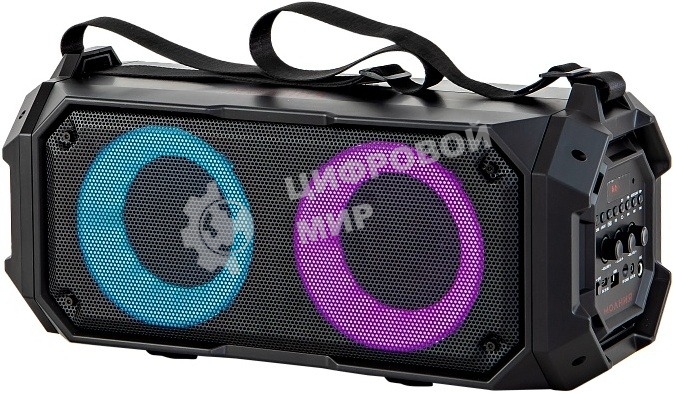 Колонка портативная Ural Молния Молния 600 черный 60W 2.0 BT/3.5Jack 3000mAh