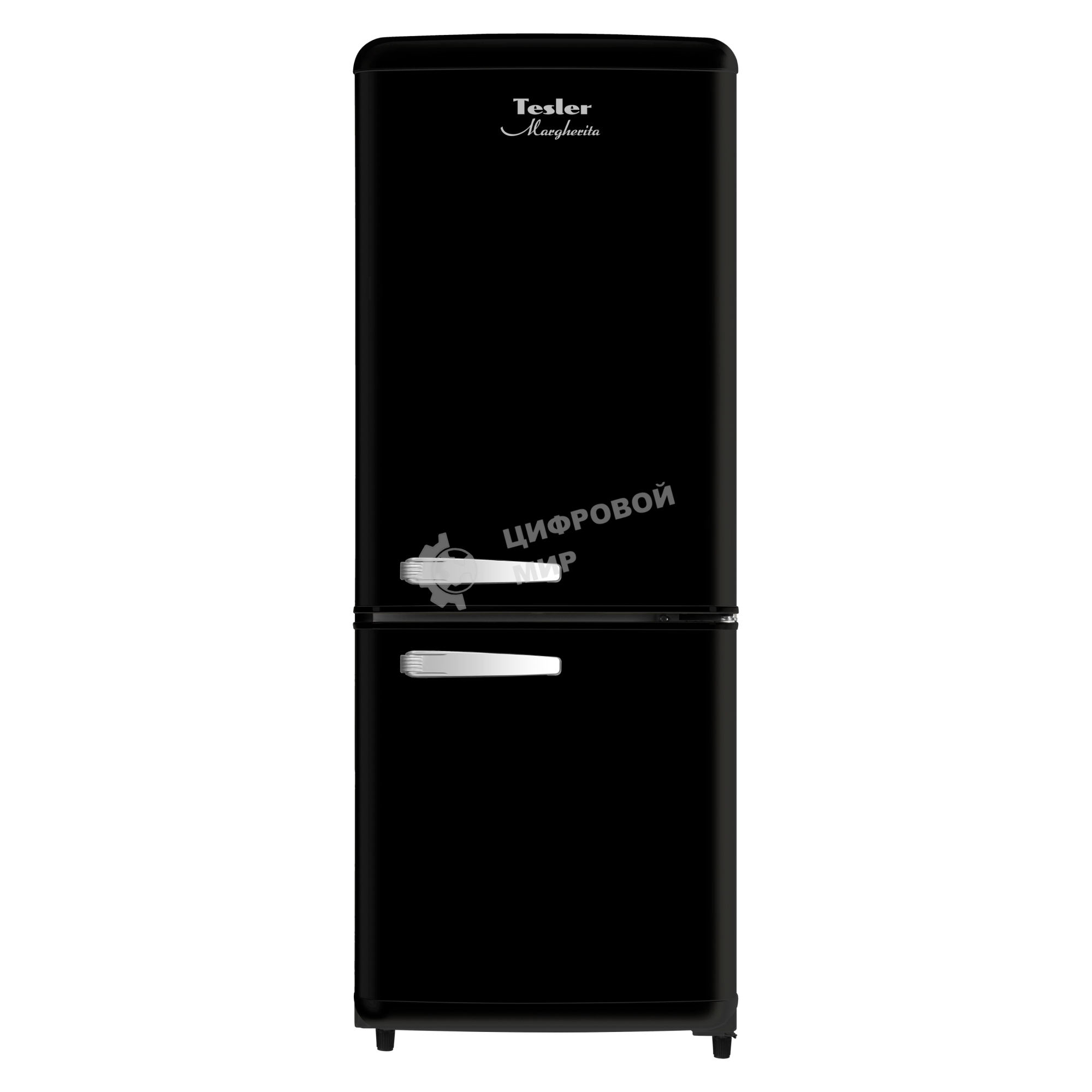 Холодильник Tesler RB-107 черный двухкамерный 73/30л морозилка снизу