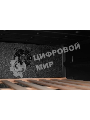 Винный шкаф ZÜGEL ZCWF521DB черный, 127 л, 2 отсека, 52 бут., класс A+