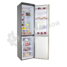 Холодильник DON R-299 G графит зеркальный двухкамерный 259/140л морозилка снизу