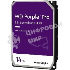Жесткий диск Western Digital Purple Pro 14Tb (WD142PURP) Serial ATA III, 7200- rpm, 512Mb, 3.5